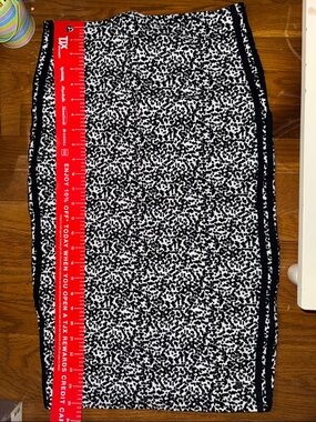 Black & White Printed Pencil Skirt tube strapless dress polka dot Dalmatian